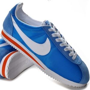 nike cortez blue and orange